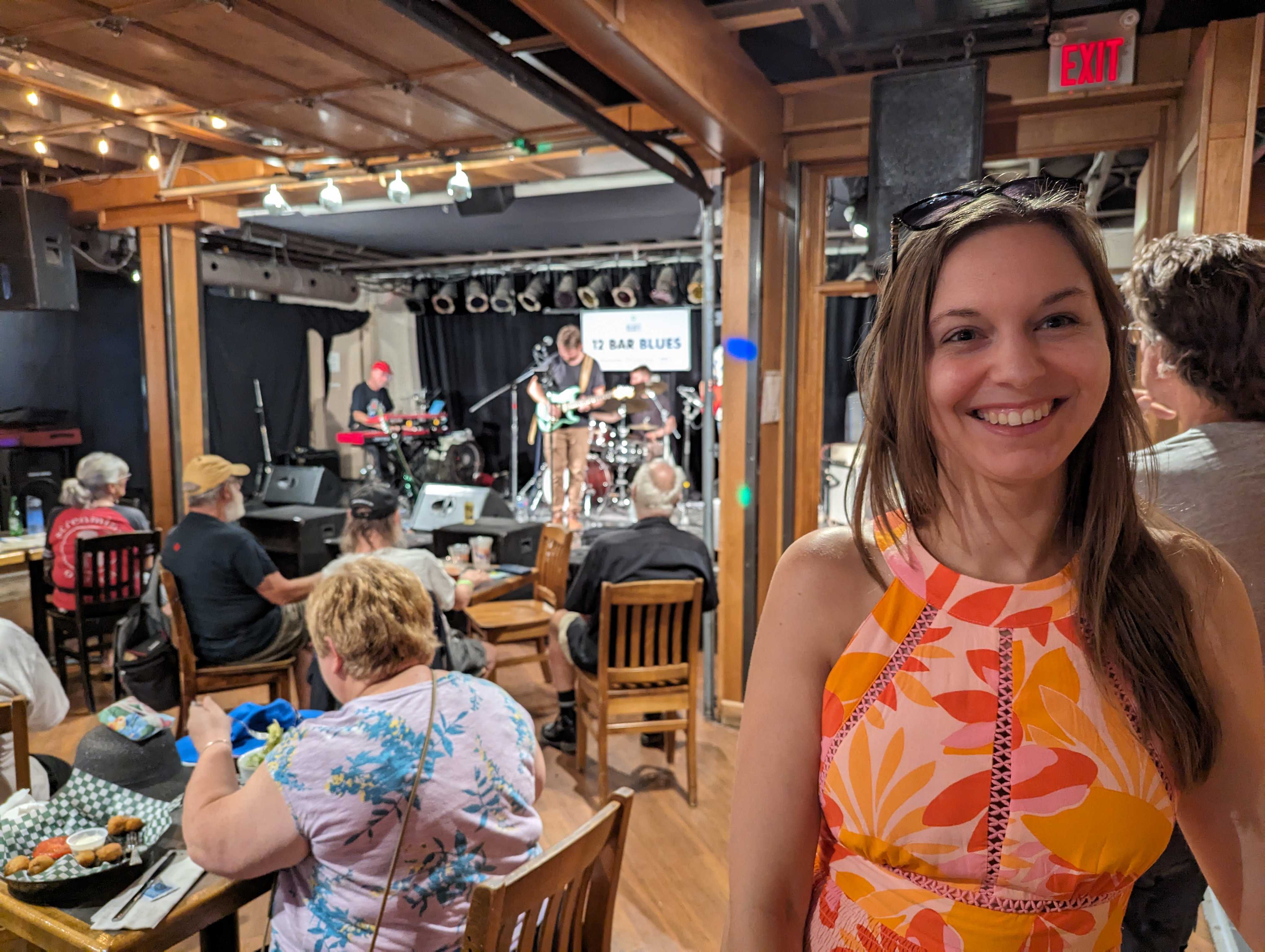 Sasha Kristoff Watching the 12 Bar Blues at the Waterloo Blues Fest