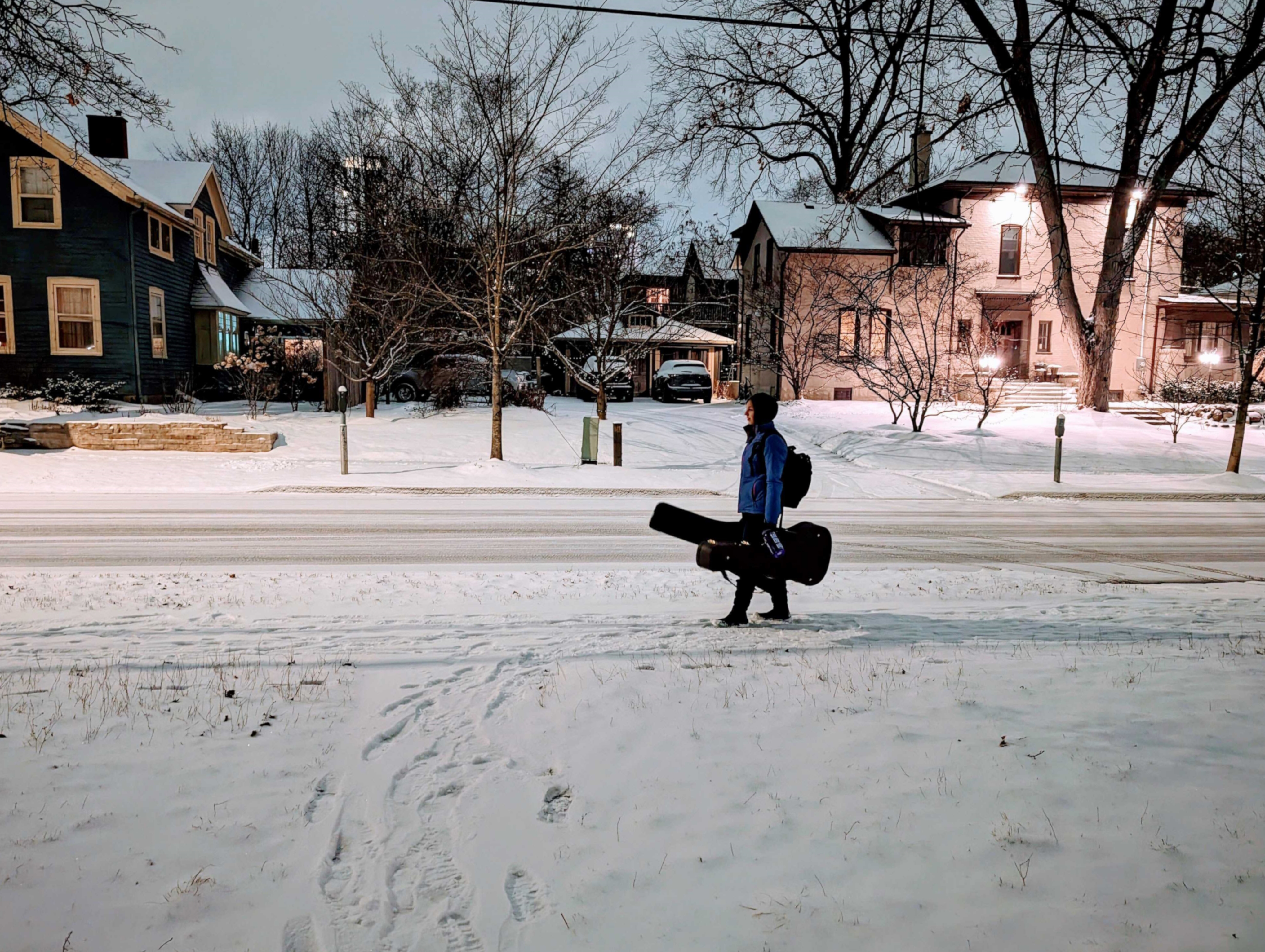 Awake & Dreaming Sasha Kristoff Walking in the Waterloo snow